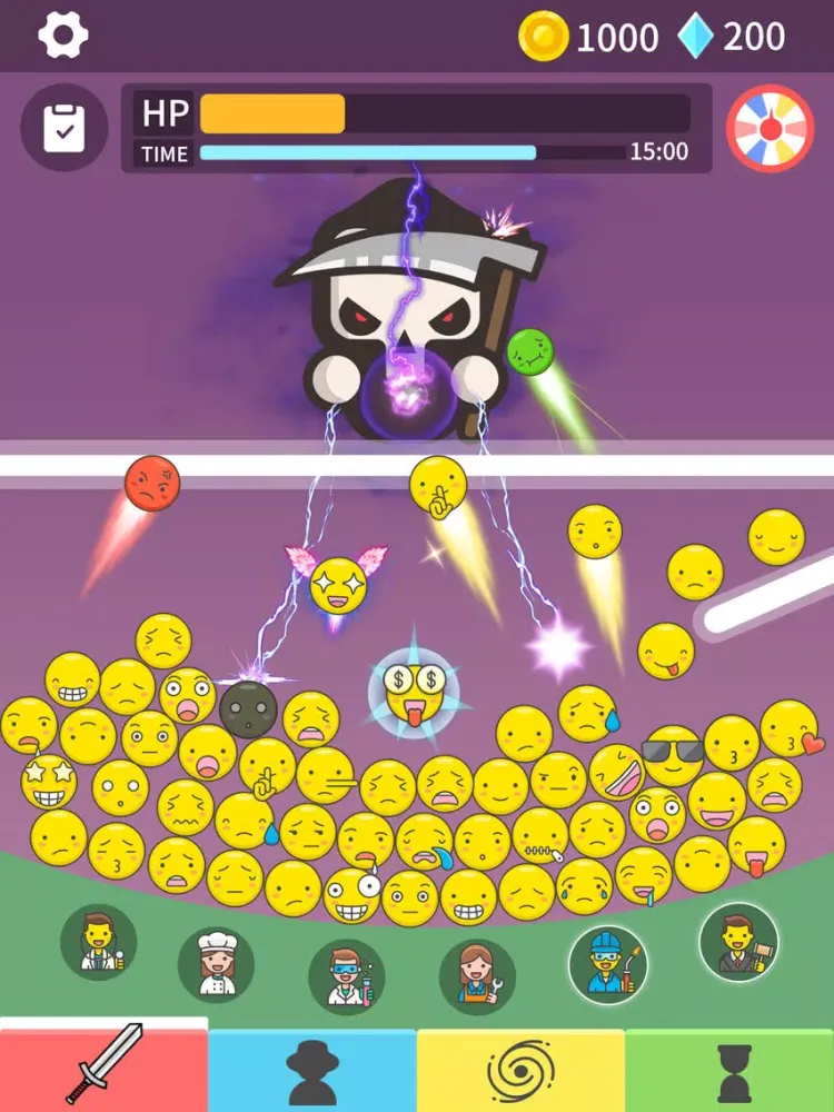 Idle Emoji vs Balls iPad  Screenshots