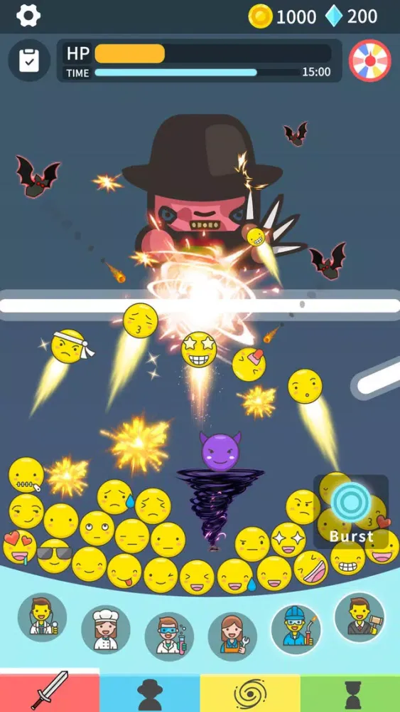 Idle Emoji vs Balls Screenshots