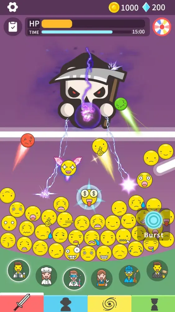 Idle Emoji vs Balls Screenshots