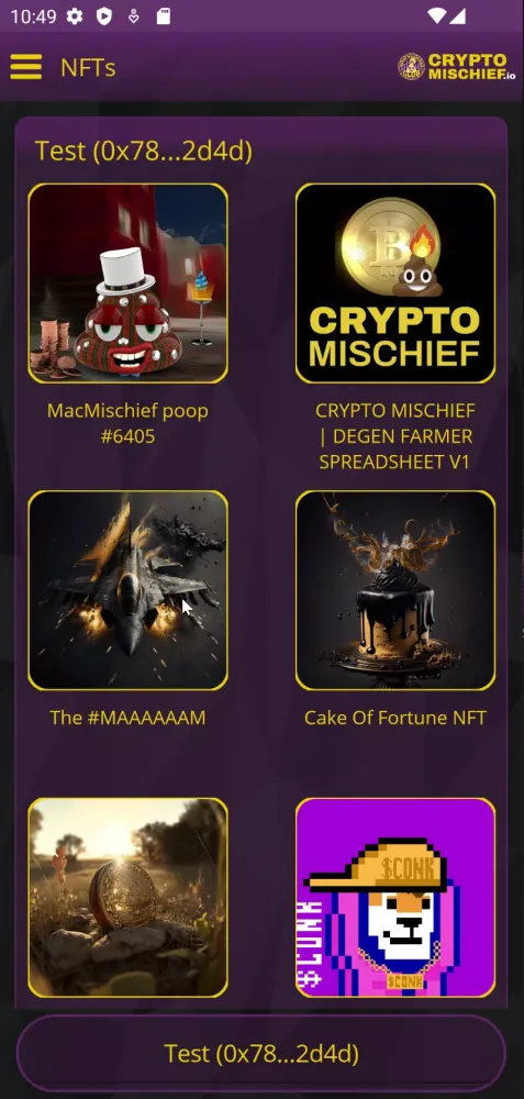 Degen Defi Wallet Screenshots