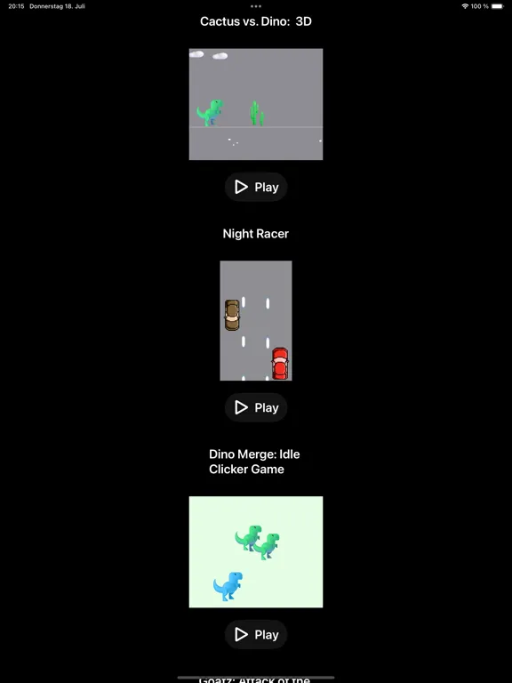 18 Mini Games Collection iPad 應用截圖