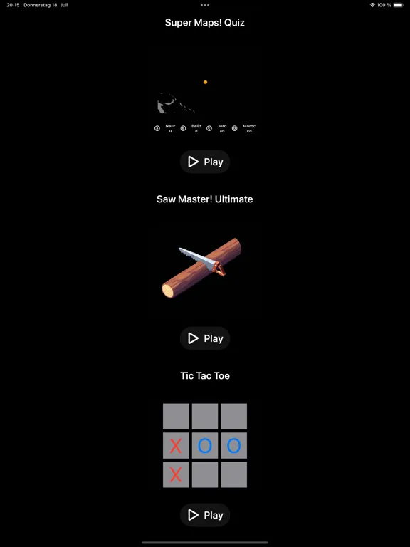 18 Mini Games Collection iPad 應用截圖