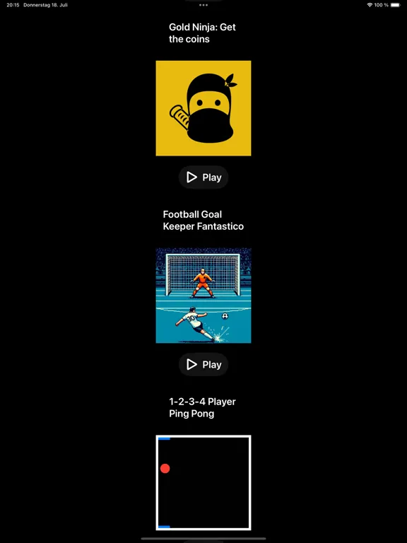 18 Mini Games Collection iPad 應用截圖