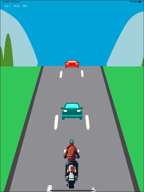 Tangkapan skrin MotoRace: Oncoming Fury iPad 