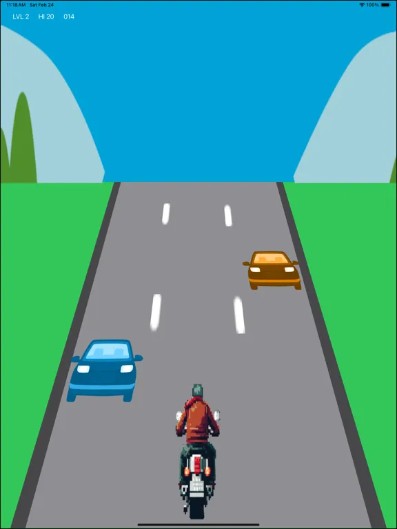 Tangkapan skrin MotoRace: Oncoming Fury iPad 