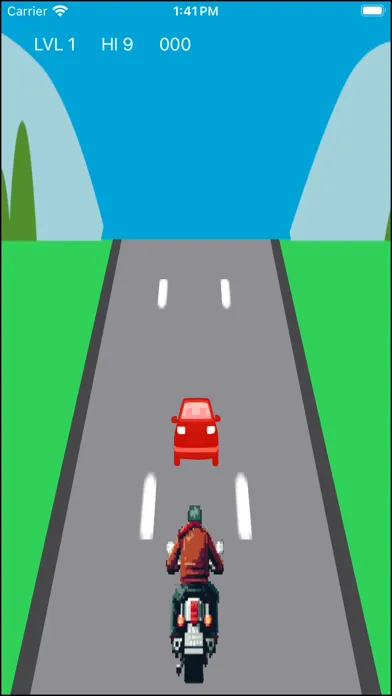 Tangkapan skrin MotoRace: Oncoming Fury