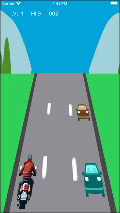 Tangkapan skrin MotoRace: Oncoming Fury