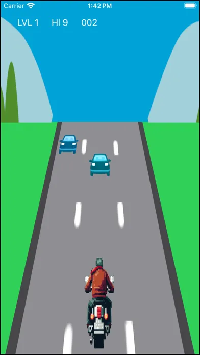 Tangkapan skrin MotoRace: Oncoming Fury