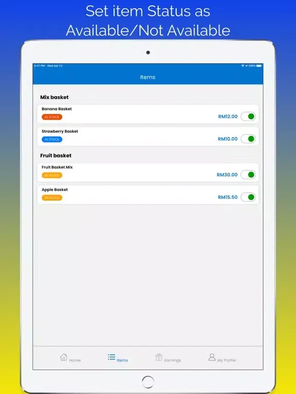 Dego Merchant iPad 应用截图