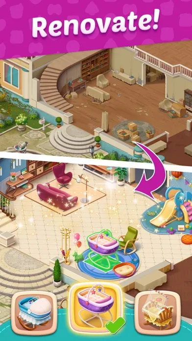 Tangkapan layar Baby Manor - Home Design Games