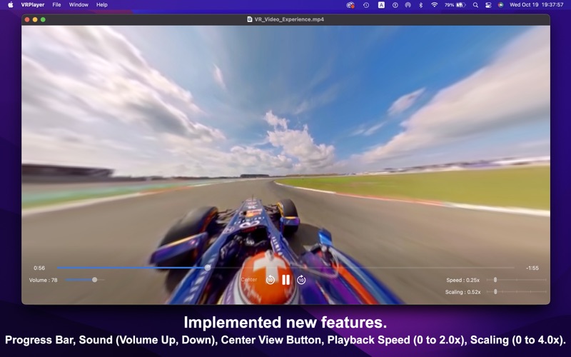 Captures d'écran de VRPlayer