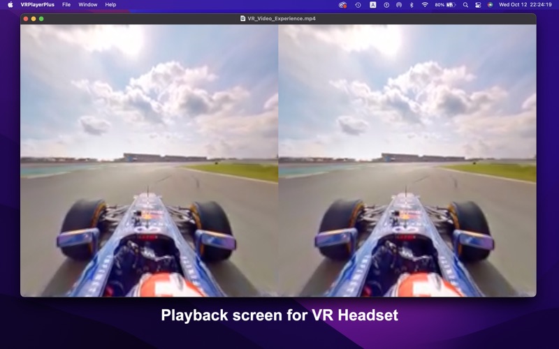 Captures d'écran de VRPlayer