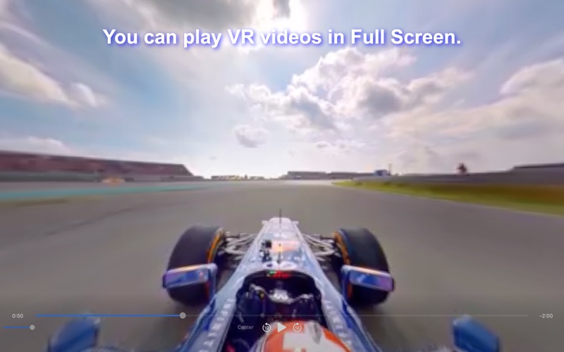 Captures d'écran de VRPlayer