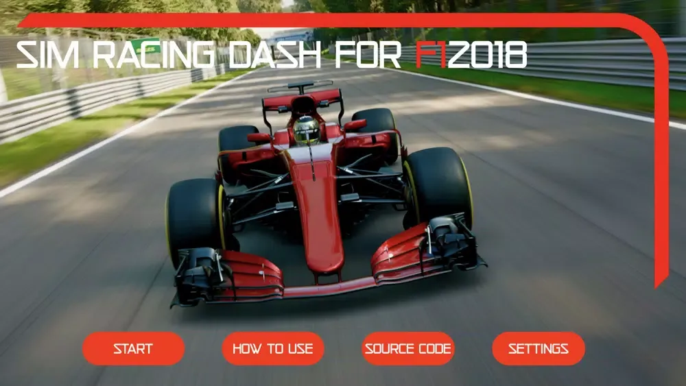 Sim Racing Dash for F1 2018 Screenshots