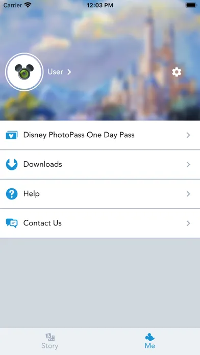 Tangkapan skrin Disney PhotoPass