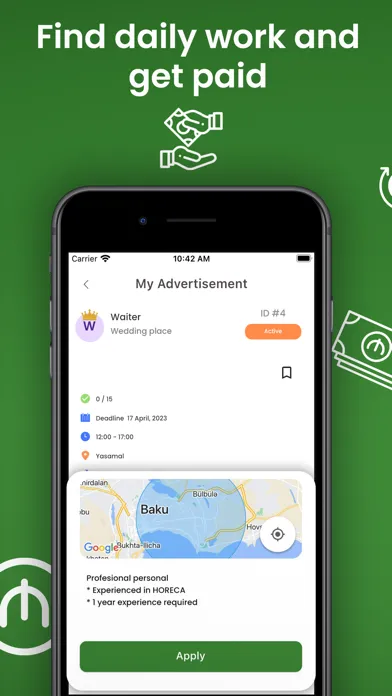 Rayza: Find job & daily jobs Screenshots