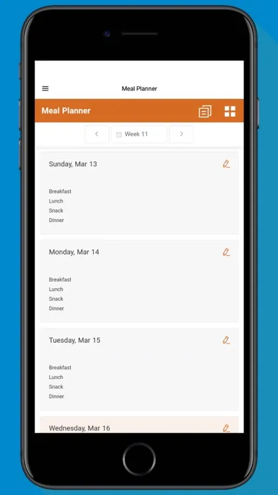 Capturas de pantalla de Calorie Counter.