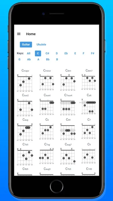 Guitar Chords: Chord Library Screenshots