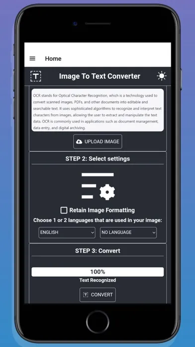 Zrzuty ekranu Text Scanner: Image to Text