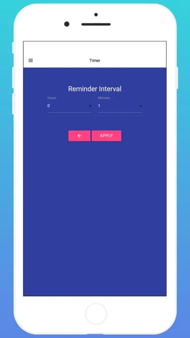 Interval Timer App. Screenshots