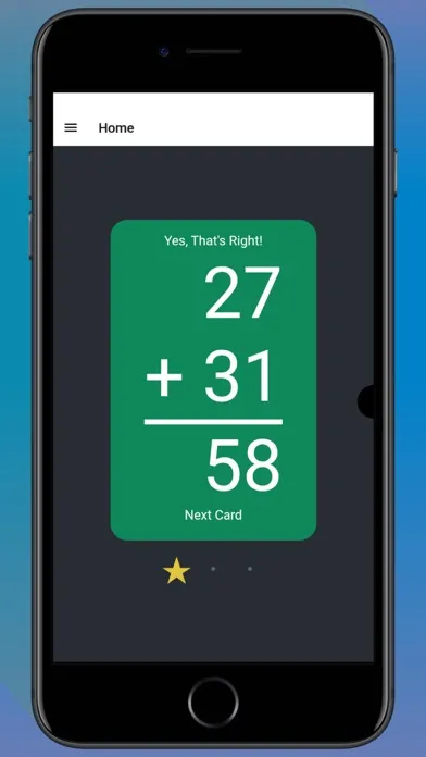 Tangkapan skrin Math Flash Cards+-