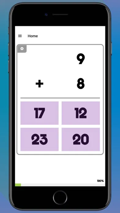 Tangkapan skrin Math Flash Cards+-