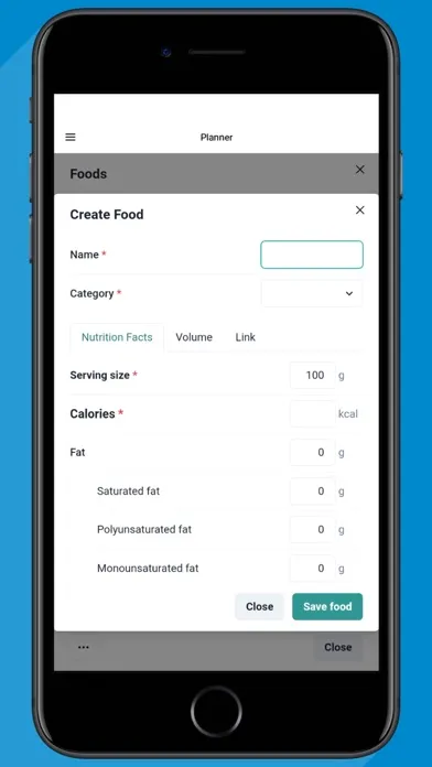 Meal Planner App. スクリーンショット