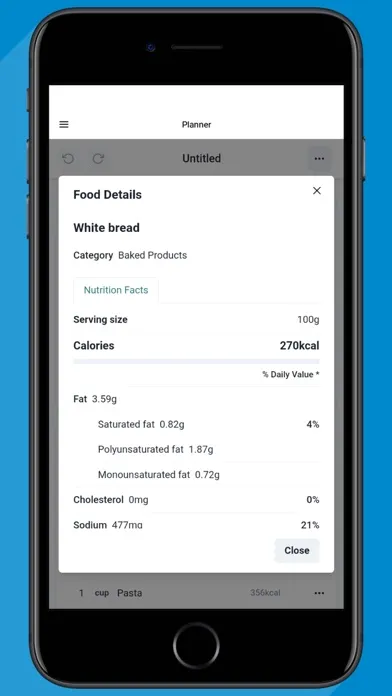 Meal Planner App. スクリーンショット