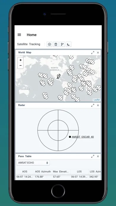 Satellite Tracker. Ekran Görüntüleri