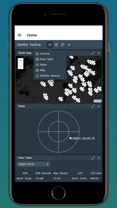 Satellite Tracker. Ekran Görüntüleri