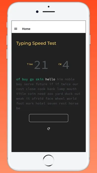 Captures d'écran de Speed Typer App
