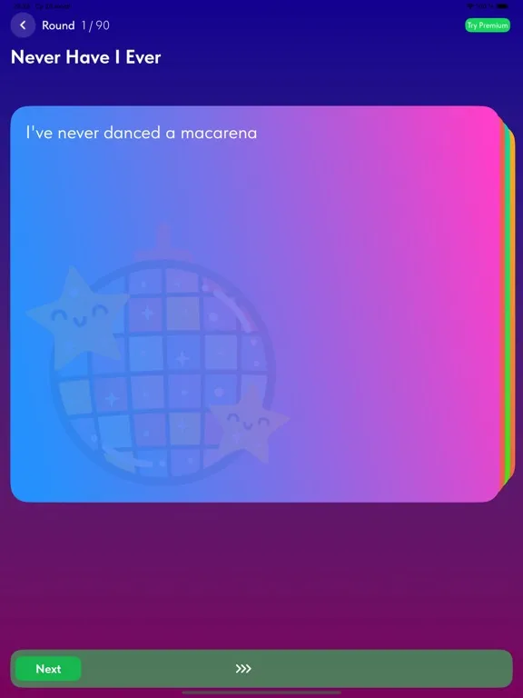 Never Have I Ever - Fiesta iPad  스크린샷