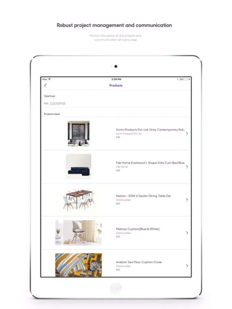 Captures d'écran de Dekorate Interior Design Ideas iPad 