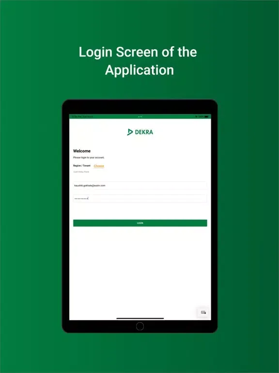 Скриншоты DEKRA Adaptive Suite iPad 