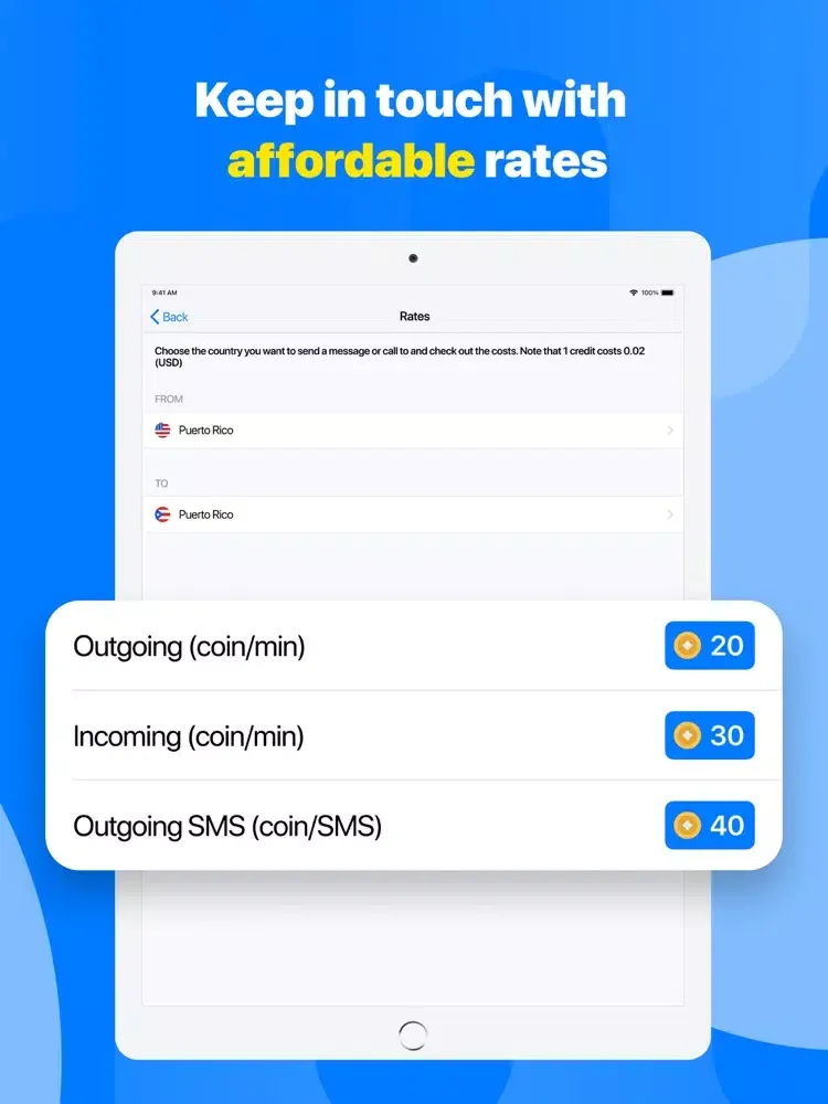 Capturas de tela do Ringily: Second Phone Number iPad 