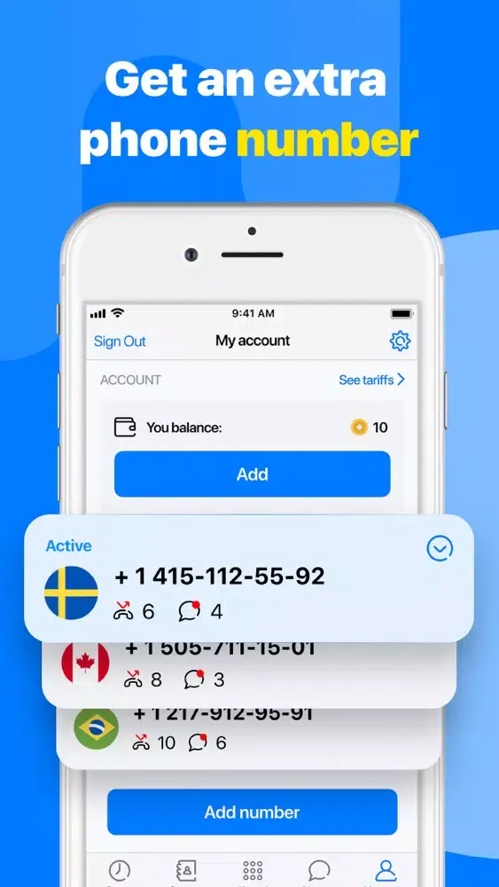 Capturas de tela do Ringily: Second Phone Number