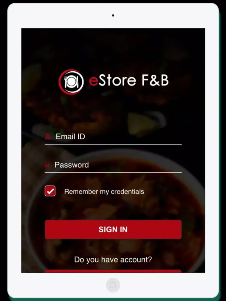 eStore Food iPad 应用截图