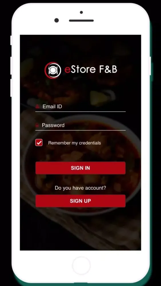 eStore Food应用截图