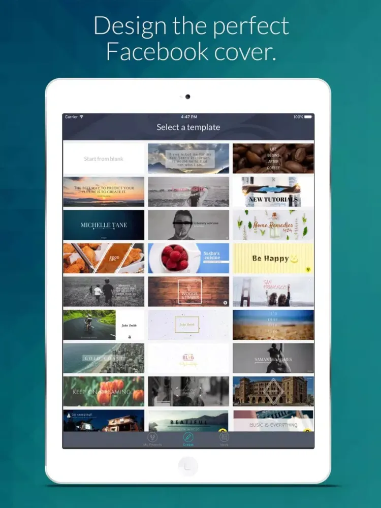 Cover Photo Maker for Facebook iPad  Screenshots