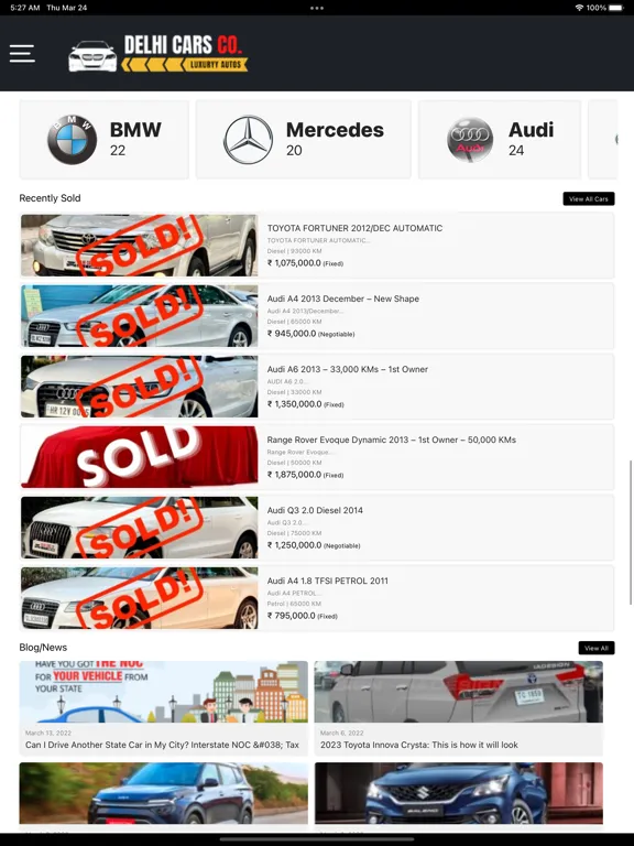 Screenshot di DelhiCarz - Buy Sell Used Cars iPad 