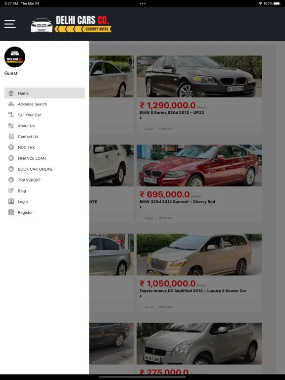 Screenshot di DelhiCarz - Buy Sell Used Cars iPad 