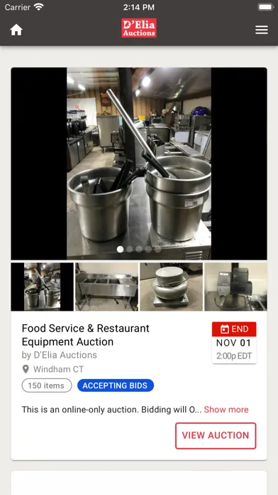 D'Elia Auctions Screenshots