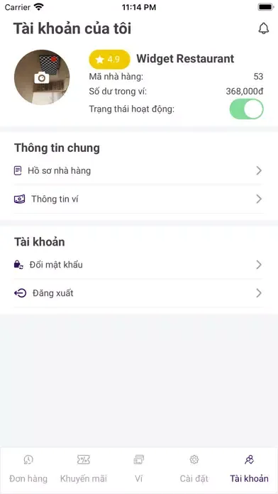 Screenshot di Delichill Merchant