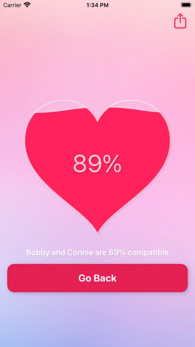 Tangkapan skrin LoveCalc - The Love Calculator