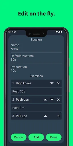 Training Time!  Interval Timer Screenshots