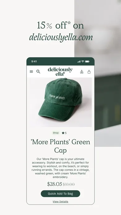 Captures d'écran de Deliciously Ella: Feel Better