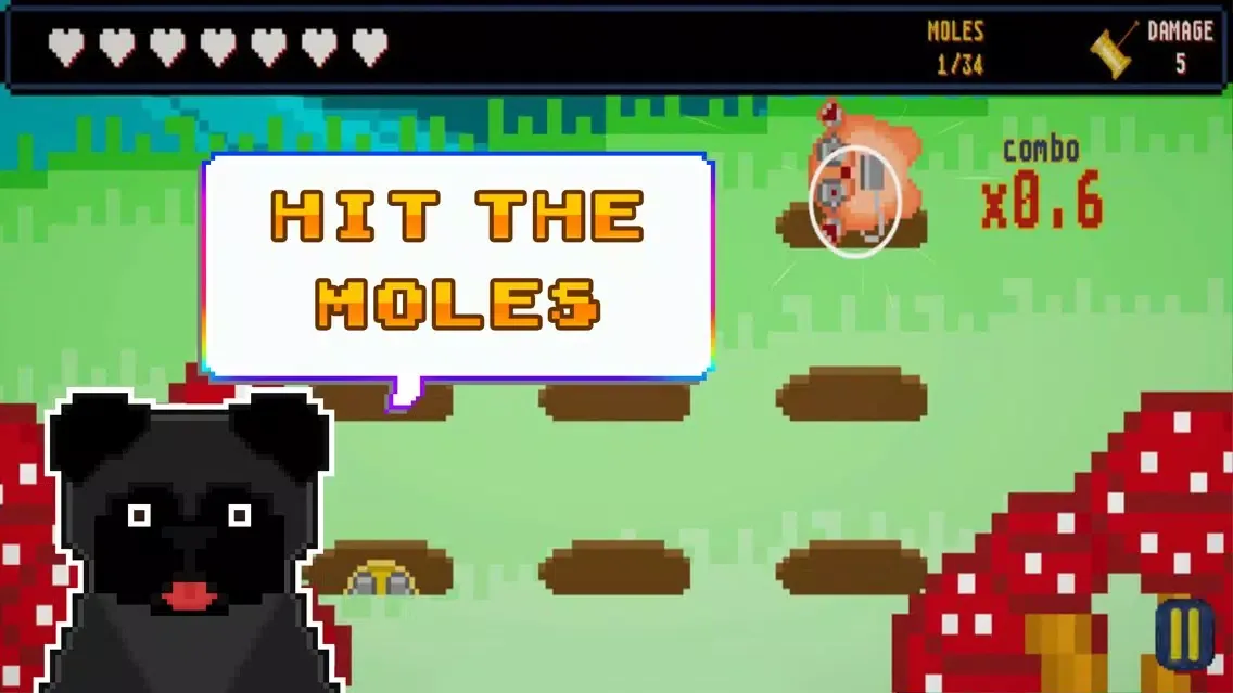 Ảnh chụp màn hình của Crush a Mole - Clicker Game