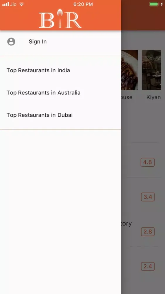 Zrzuty ekranu Best Indian Restaurants