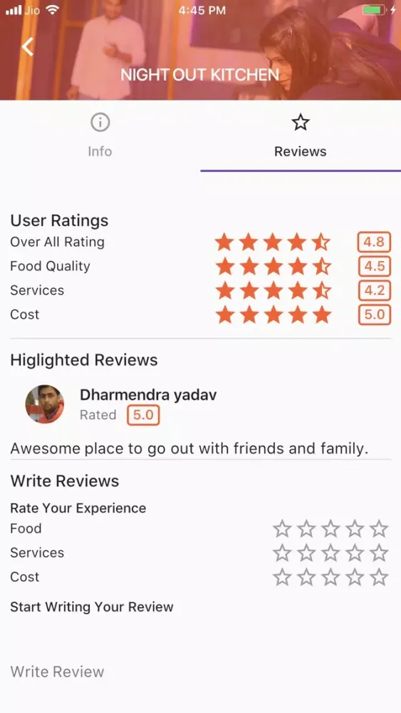 Zrzuty ekranu Best Indian Restaurants