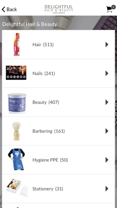 Zrzuty ekranu Delightful Hair & Beauty